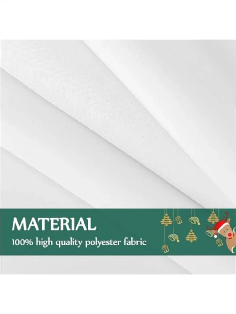 2 Pack Rectangle Tablecloths 90x132 Inch for 6ft Tables Polyester